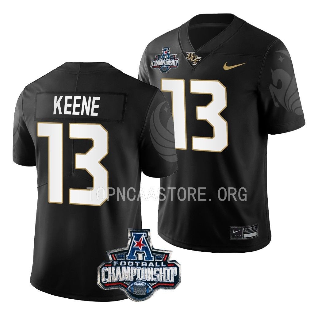 UCF Knights ACC Championship Mikey Keene #13 Black Jersey THEVXGXV