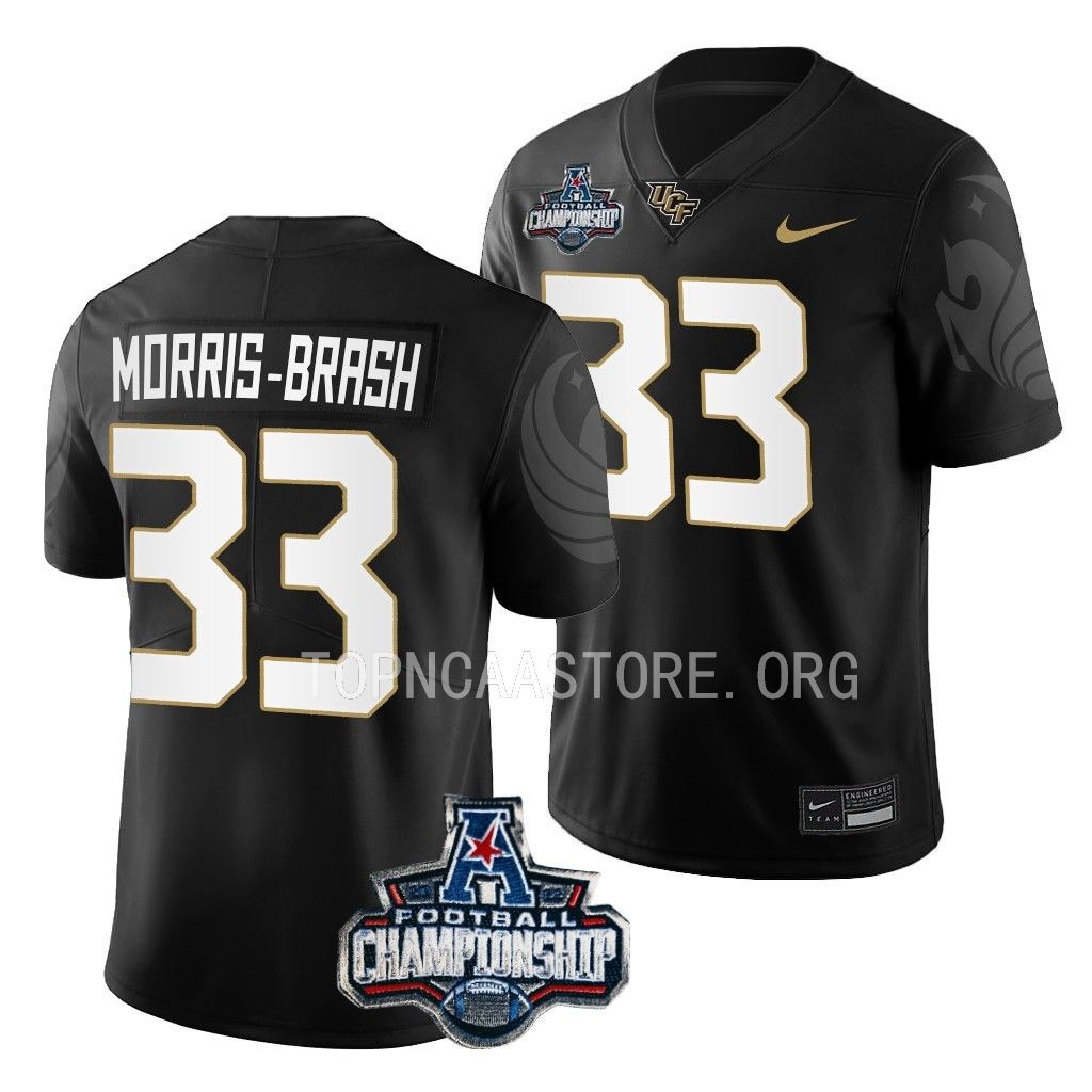 UCF Knights ACC Championship Tre'mon Morris-Brash #33 Black Jersey 30EEXGXV