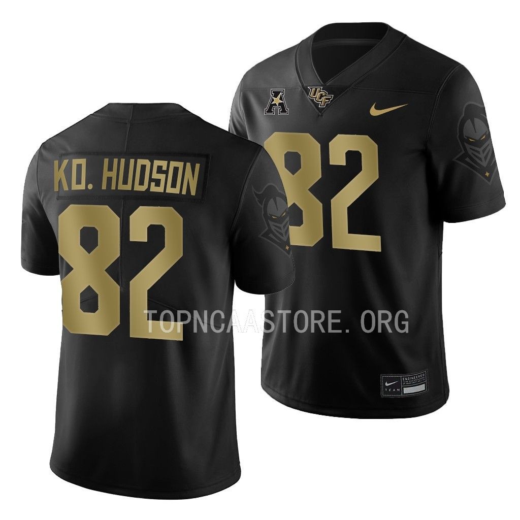 UCF Knights Alec Holler Jersey Alternate Black #82 Game Shirt B5D2YGXV