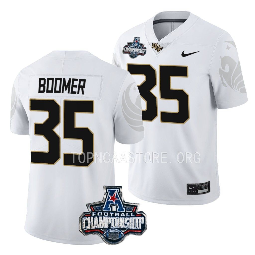 UCF Knights American Championship Colton Boomer #35 White Jersey CMUA0GXV