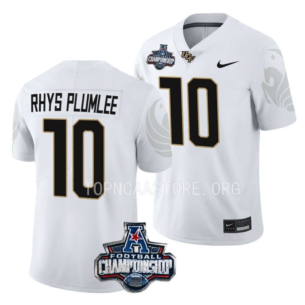 UCF Knights American Championship John Rhys Plumlee #10 White Jersey U3DAVGXV