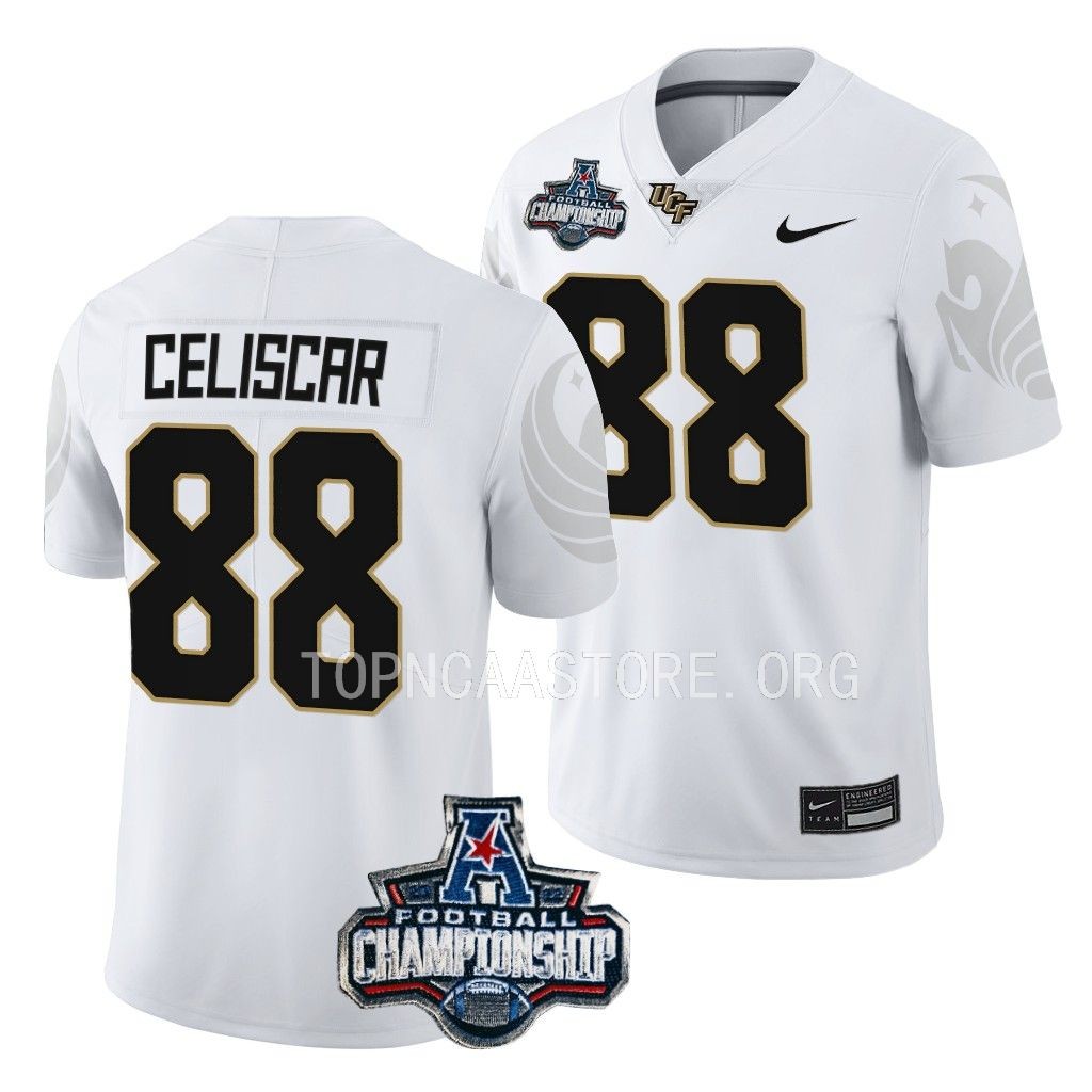UCF Knights American Championship Josh Celiscar #88 White Jersey PTAP2GXV