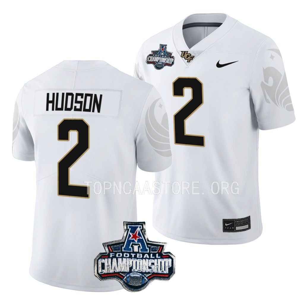 UCF Knights American Championship Kobe Hudson #2 White Jersey 8MLDDGXV