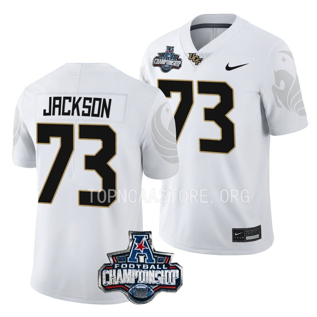 UCF Knights American Championship Samuel Jackson #73 White Jersey GCIXKGXV