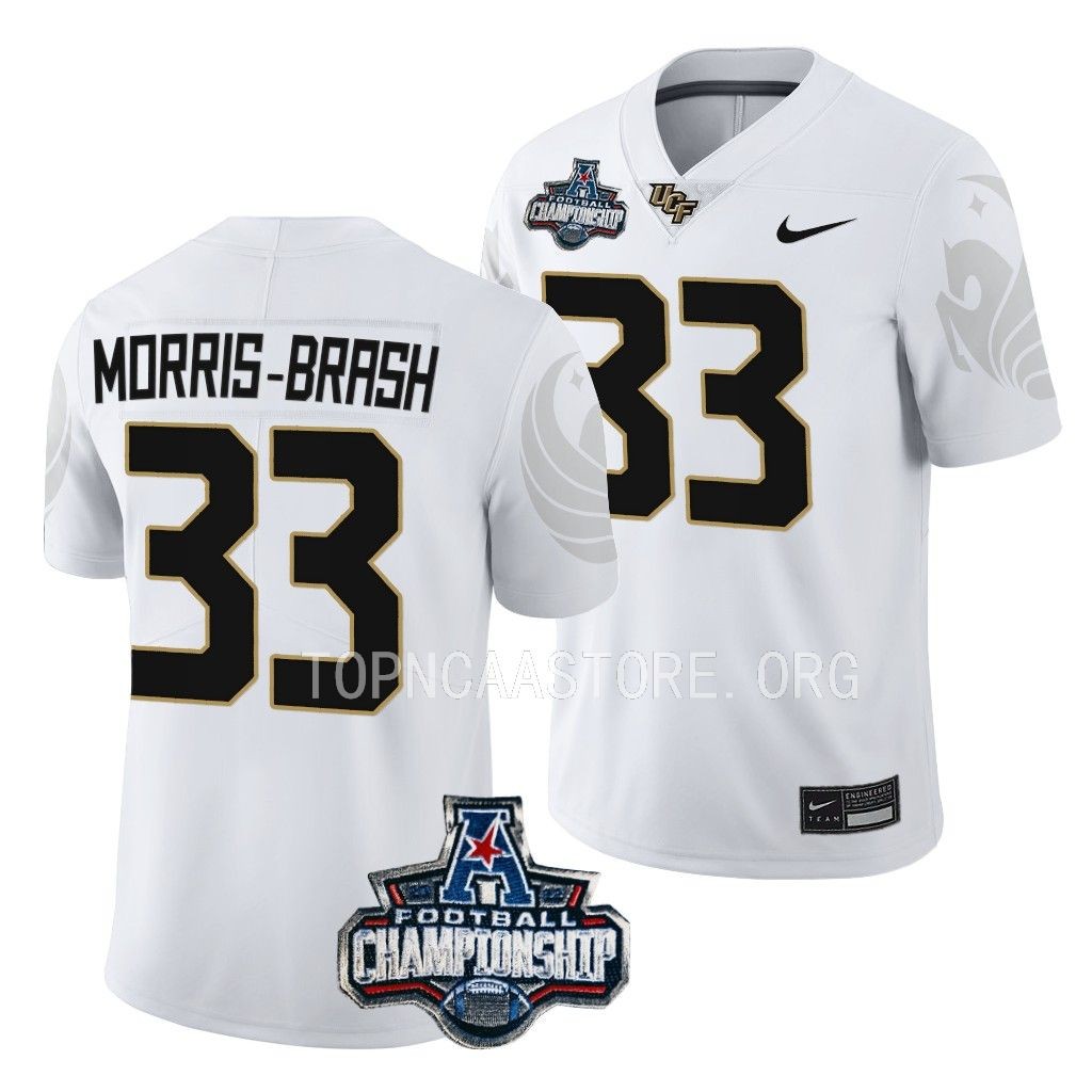 UCF Knights American Championship Tre'mon Morris-Brash #33 White Jersey OCIULGXV