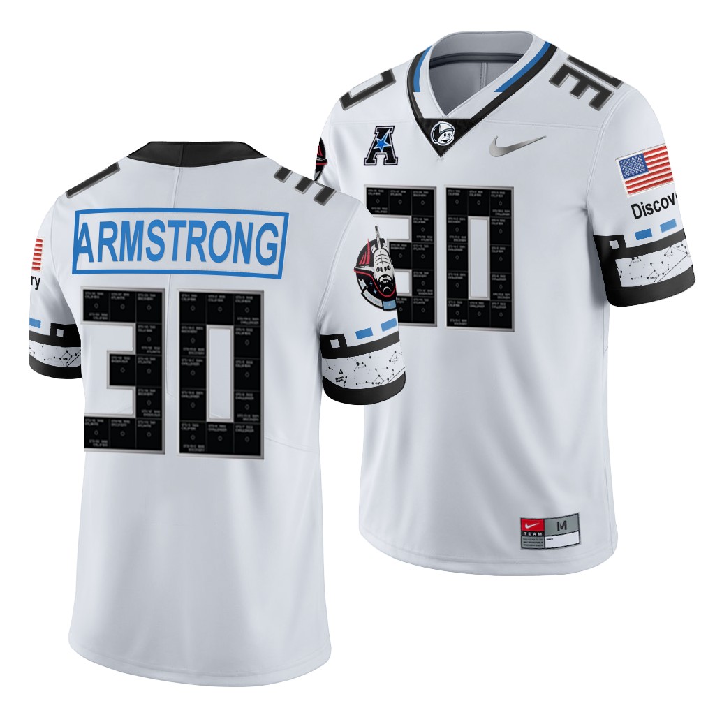 UCF Knights Bryson Armstrong 30 White -22 Space Game College Jersey Men PNYL4GXV