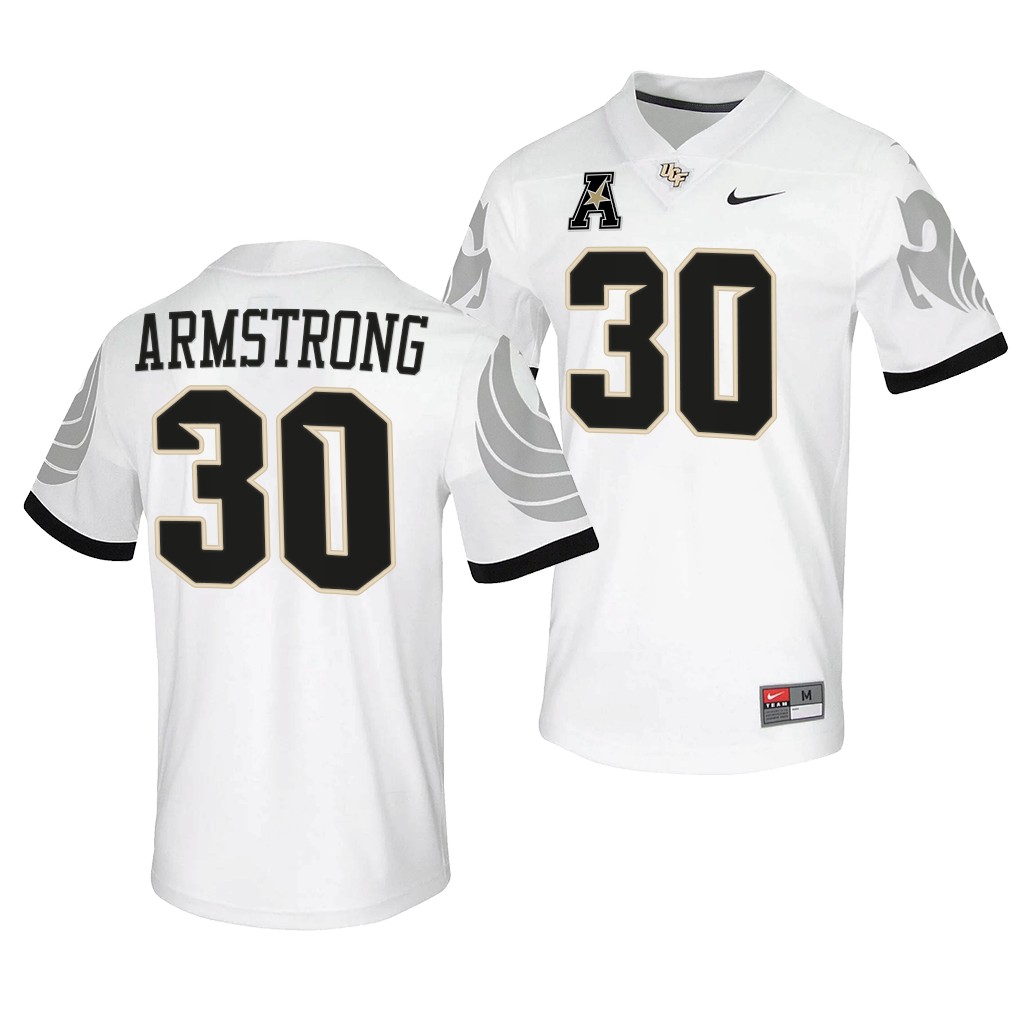 UCF Knights Bryson Armstrong #30 White College Jersey 1JTV5GXV