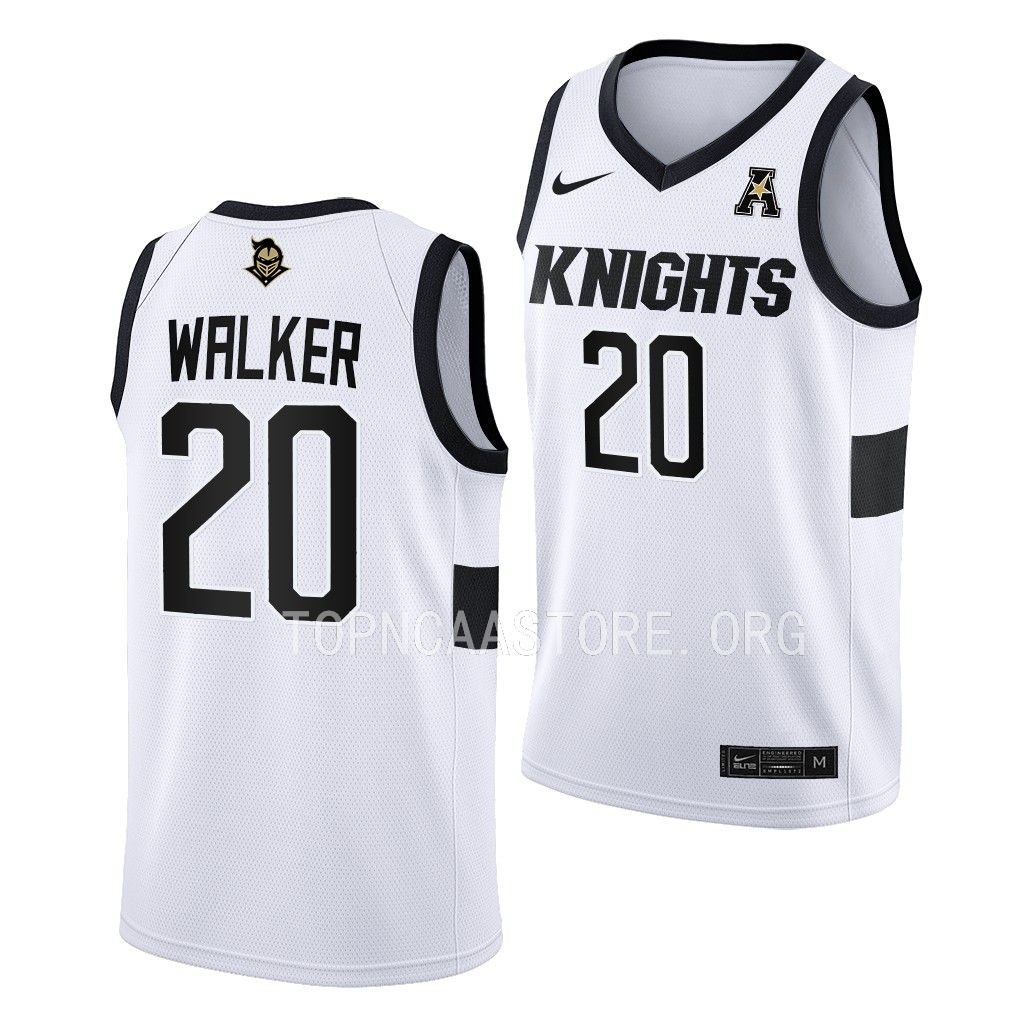 UCF Knights C.J. Walker College Home uniform White #20 Jersey 2022-23 XNDFJGXV