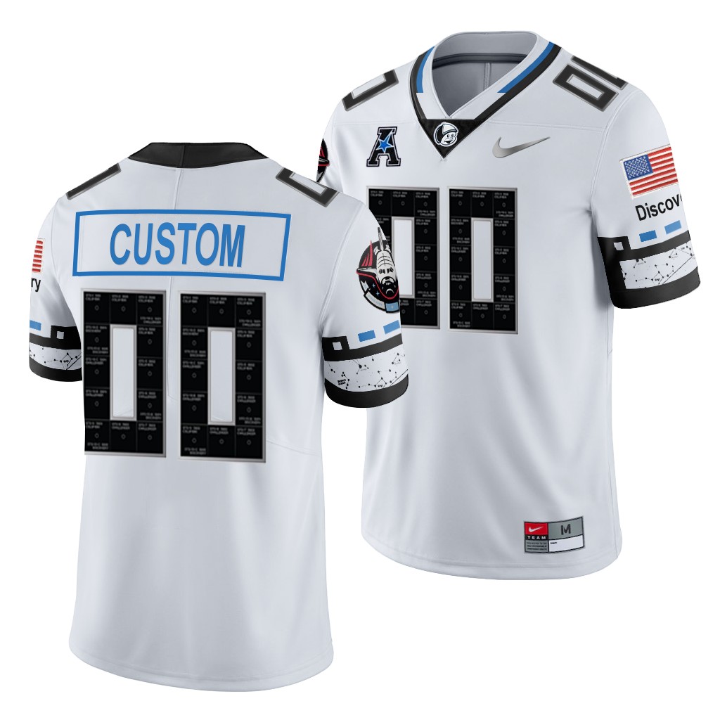 UCF Knights Custom 00 White -22 Space Game College Jersey Men TGLBLGXV