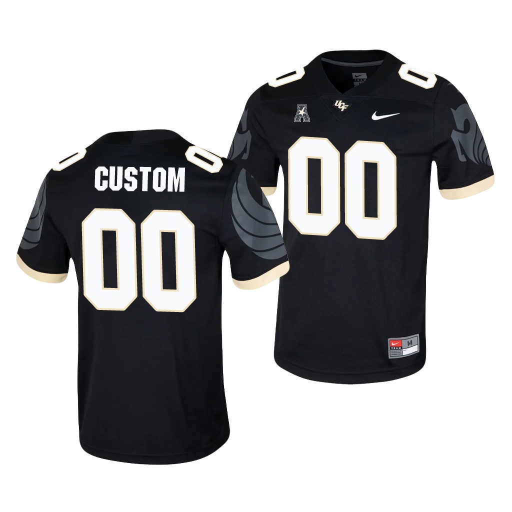 UCF Knights Custom Black College Game Jersey O0P42GXV