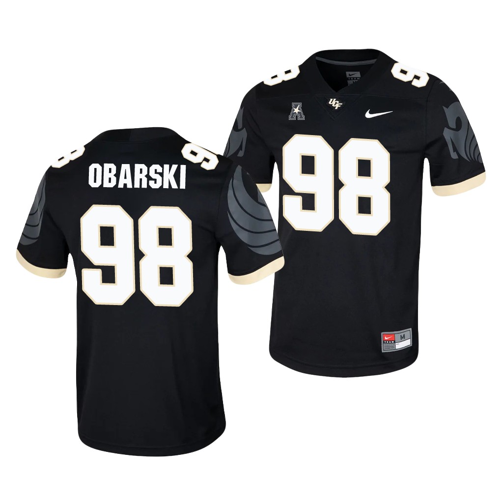 UCF Knights Daniel Obarski Black College Game Jersey LJZYPGXV