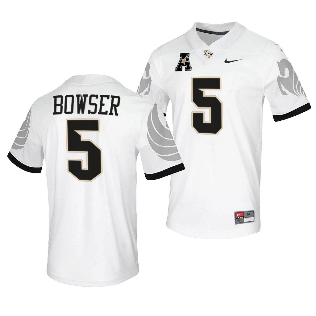 UCF Knights Isaiah Bowser #5 White College Jersey QFFNDGXV