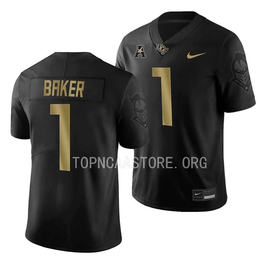 UCF Knights Javon Baker Jersey Alternate Black #1 Game Shirt GJ0HRGXV