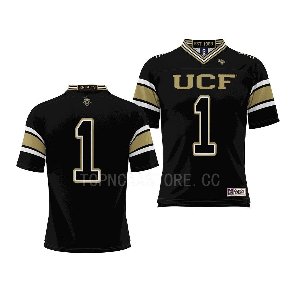 UCF Knights Jersey Endzone Black #1 ProSphere Shirt L98EZGXV