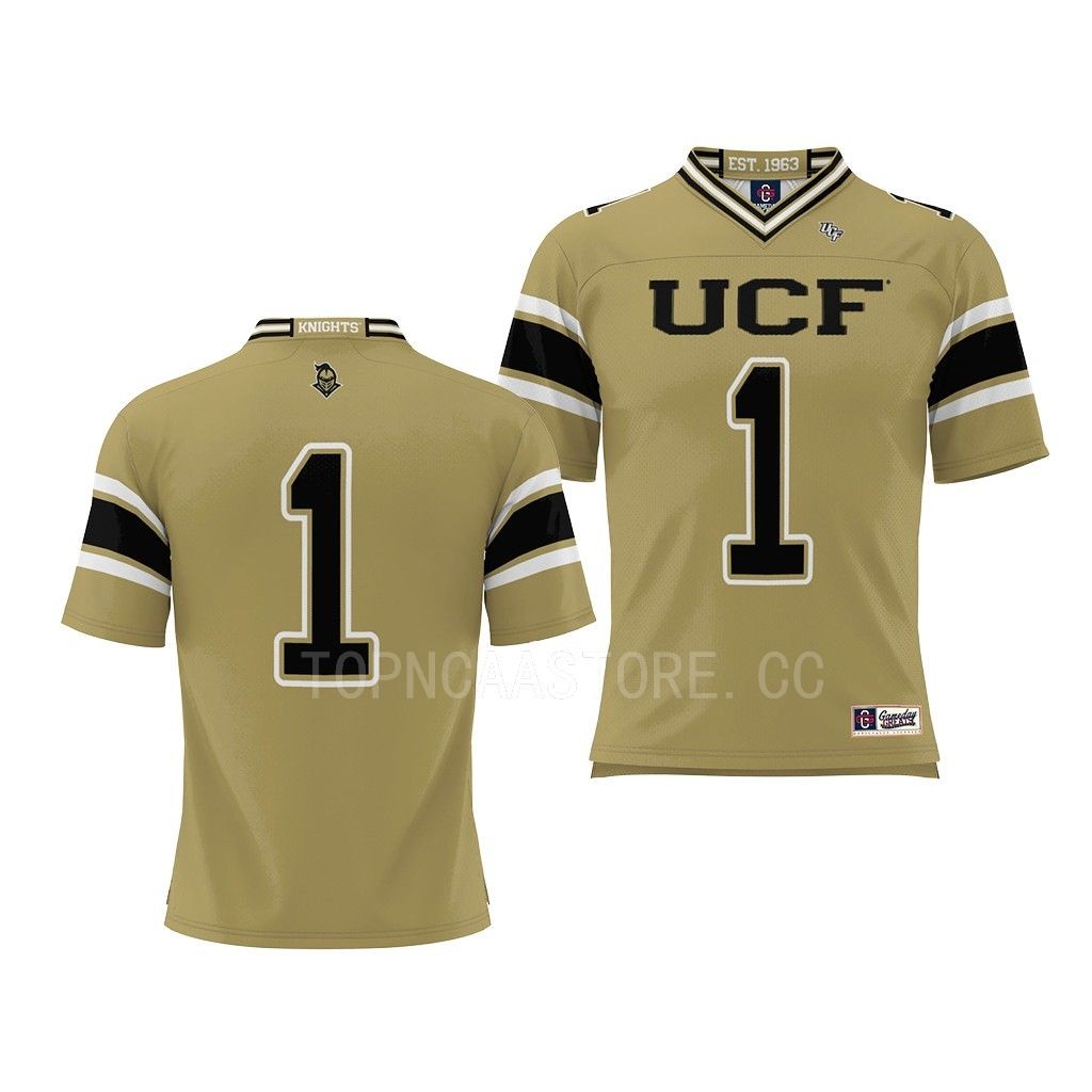 UCF Knights Jersey Endzone Gold #1 ProSphere Shirt RETW6GXV