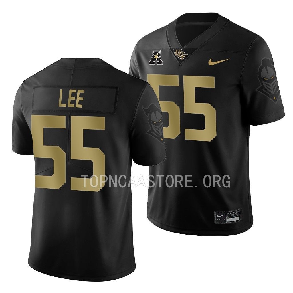 UCF Knights Matthew Lee Jersey Alternate Black #55 Game Shirt CCVXKGXV