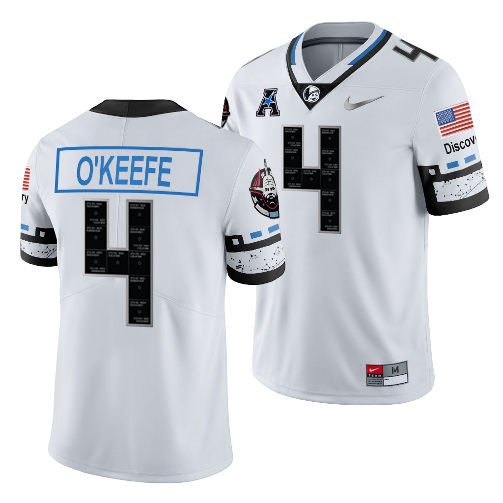 UCF Knights Ryan O'Keefe 4 White -22 Space Game College Jersey Men XH2DGGXV