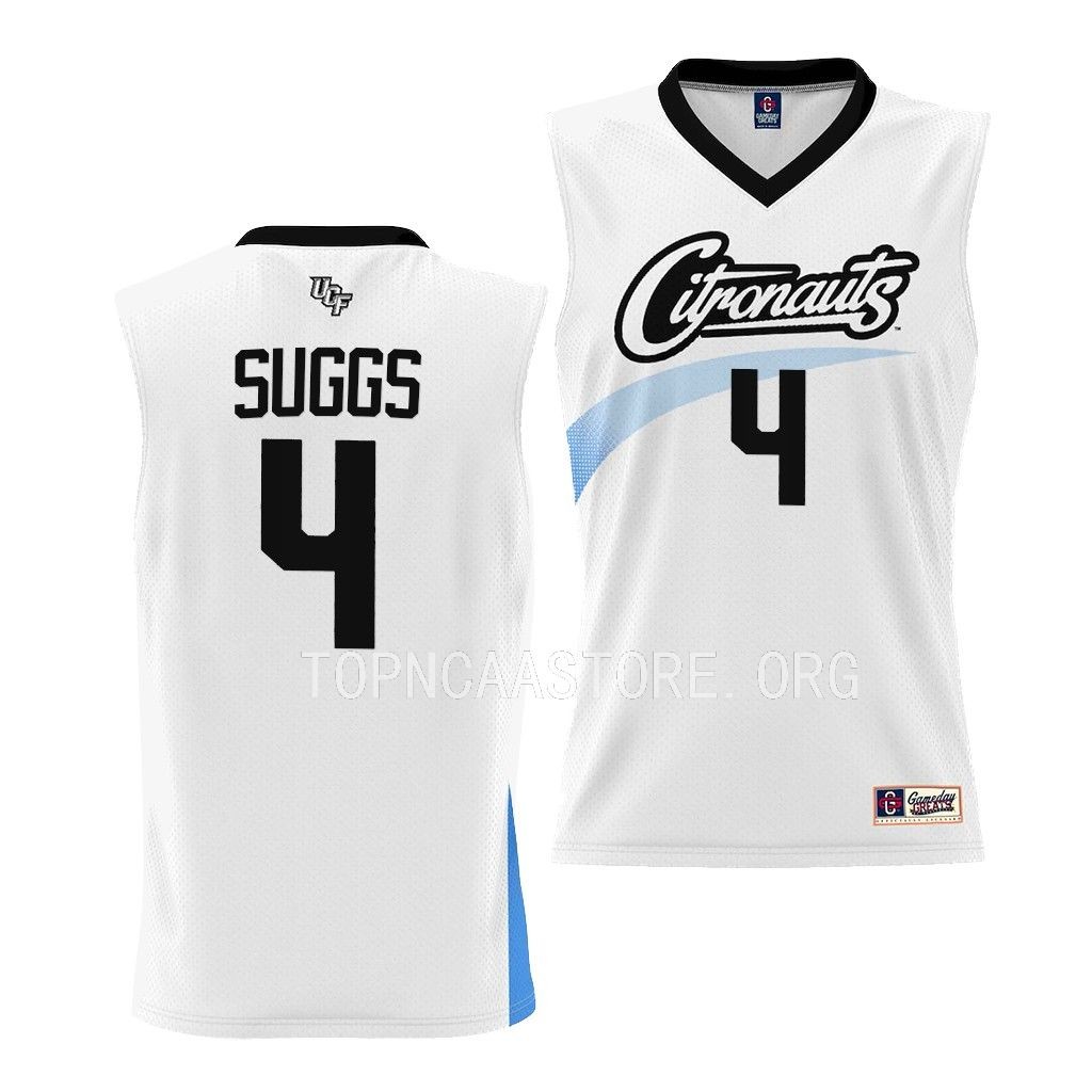 UCF Knights Space Game Brandon Suggs #4 White Jersey RNHXJGXV