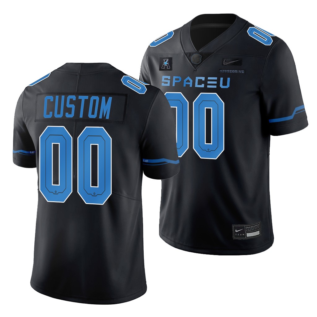 UCF Knights Space Game Custom #00 Black SpaceU Legend Jersey YLBZMGXV