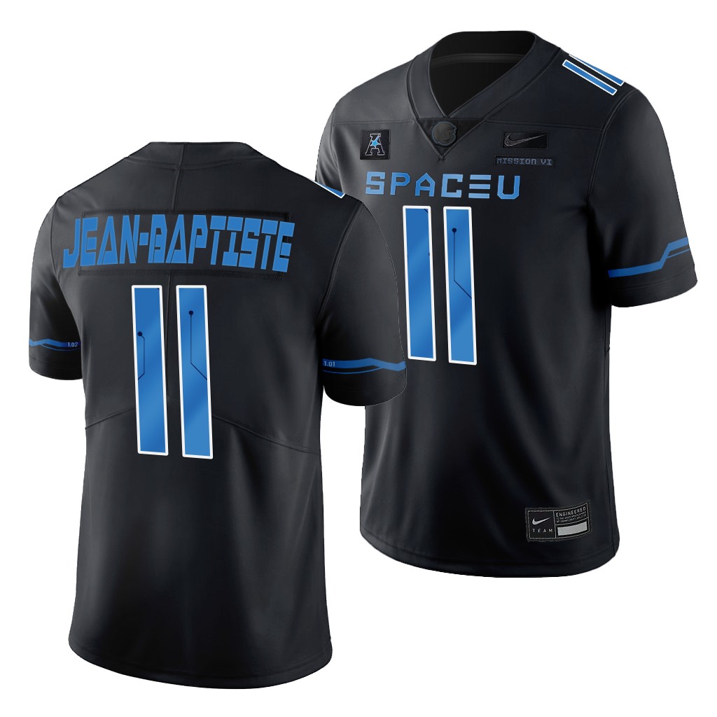 UCF Knights Space Game Jeremiah Jean-Baptiste #11 Black SpaceU Legend Jersey IFODBGXV