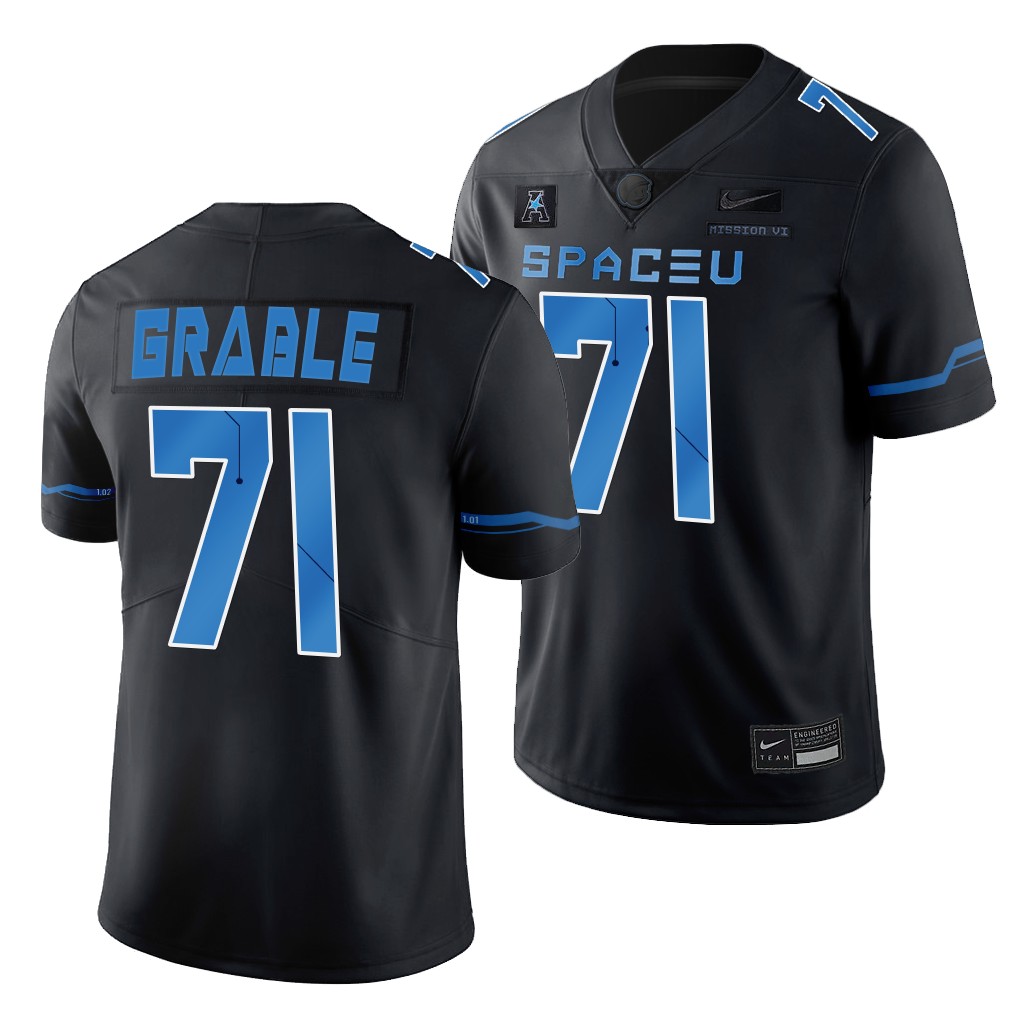 UCF Knights Space Game Tylan Grable #71 Black SpaceU Legend Jersey WZ0JXGXV