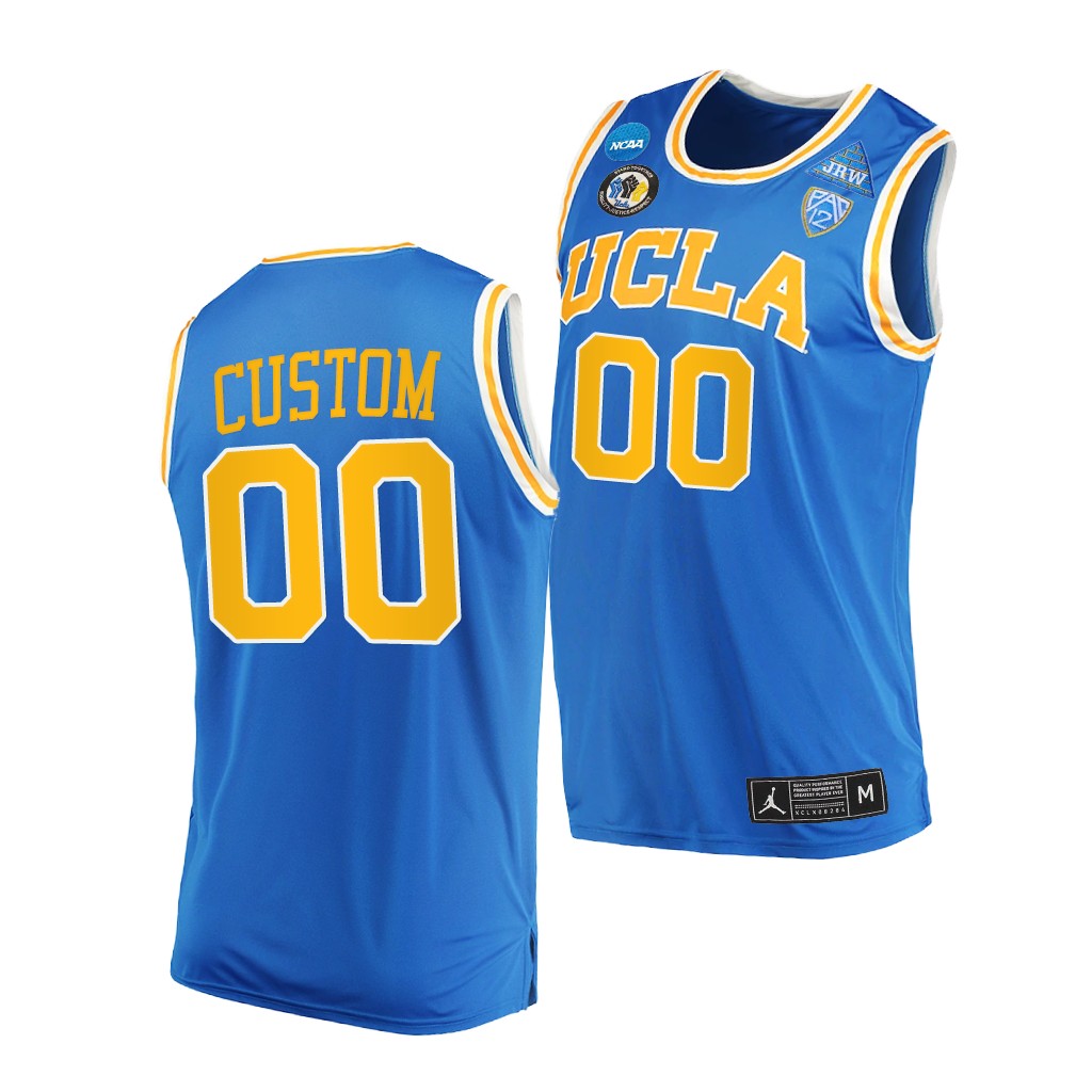 UCLA Bruins Custom #00 Blue College Jersey Away FOZCXGXV