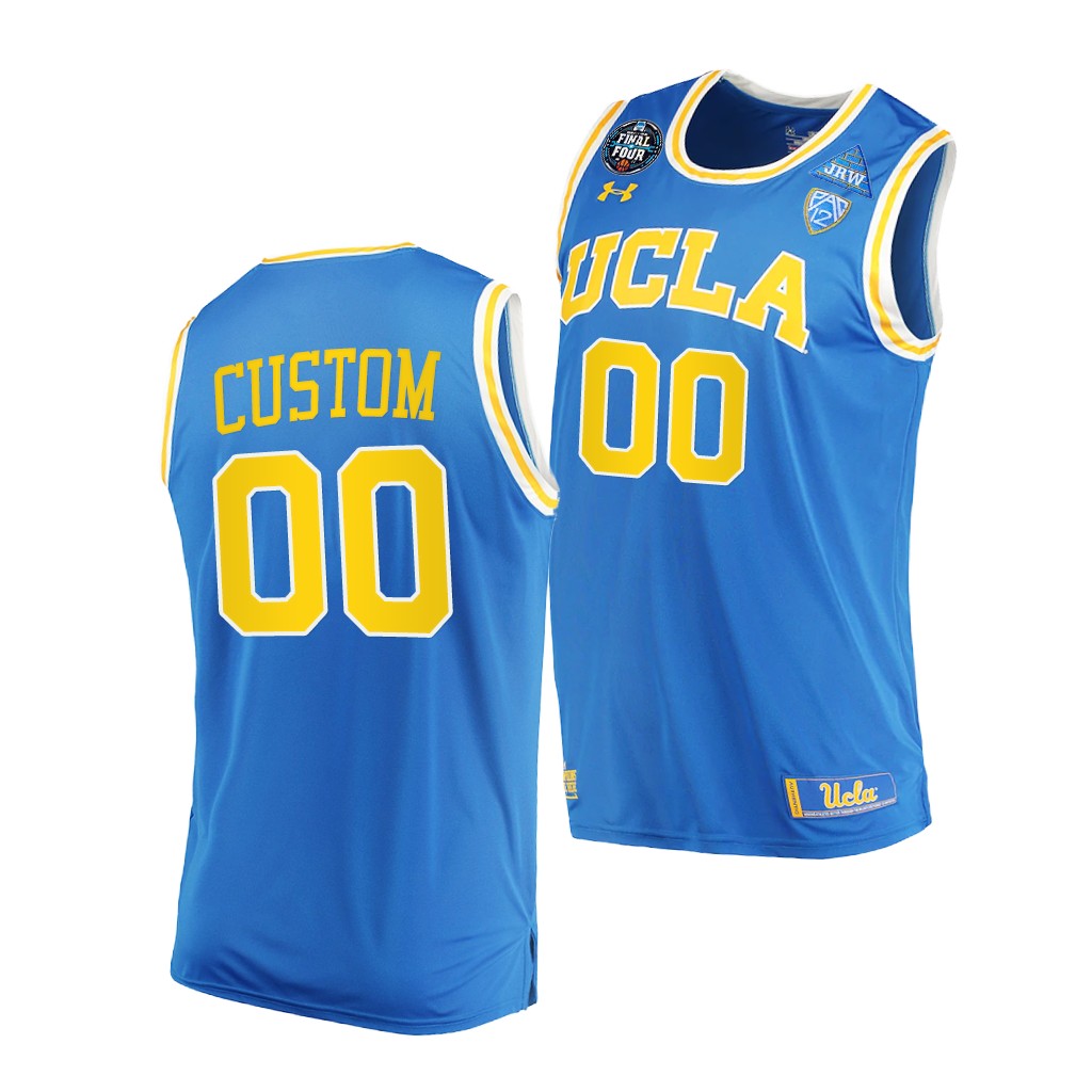 UCLA Bruins Custom March Madness Final Four Blue PAC-12 Jersey CMBRMGXV