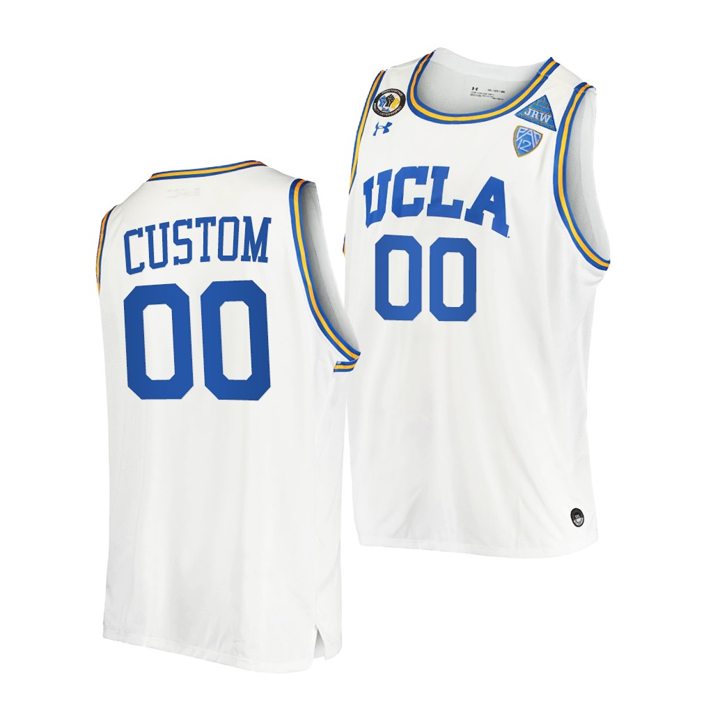 UCLA Bruins Custom March Madness PAC-12 White Stand Together Jersey Honor John R. Wooden 7BXFHGXV