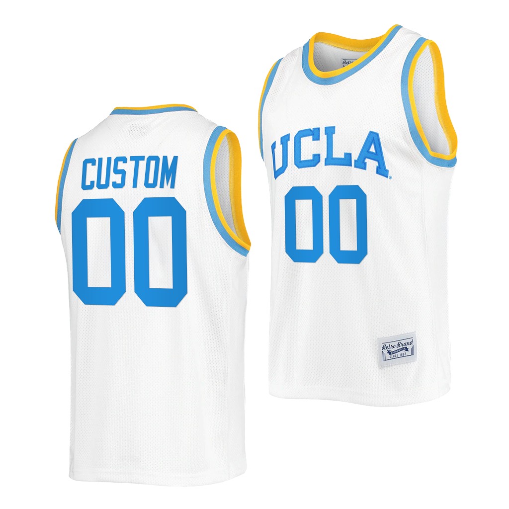 UCLA Bruins Custom White Commemorative Classic College Jersey AAX6NGXV