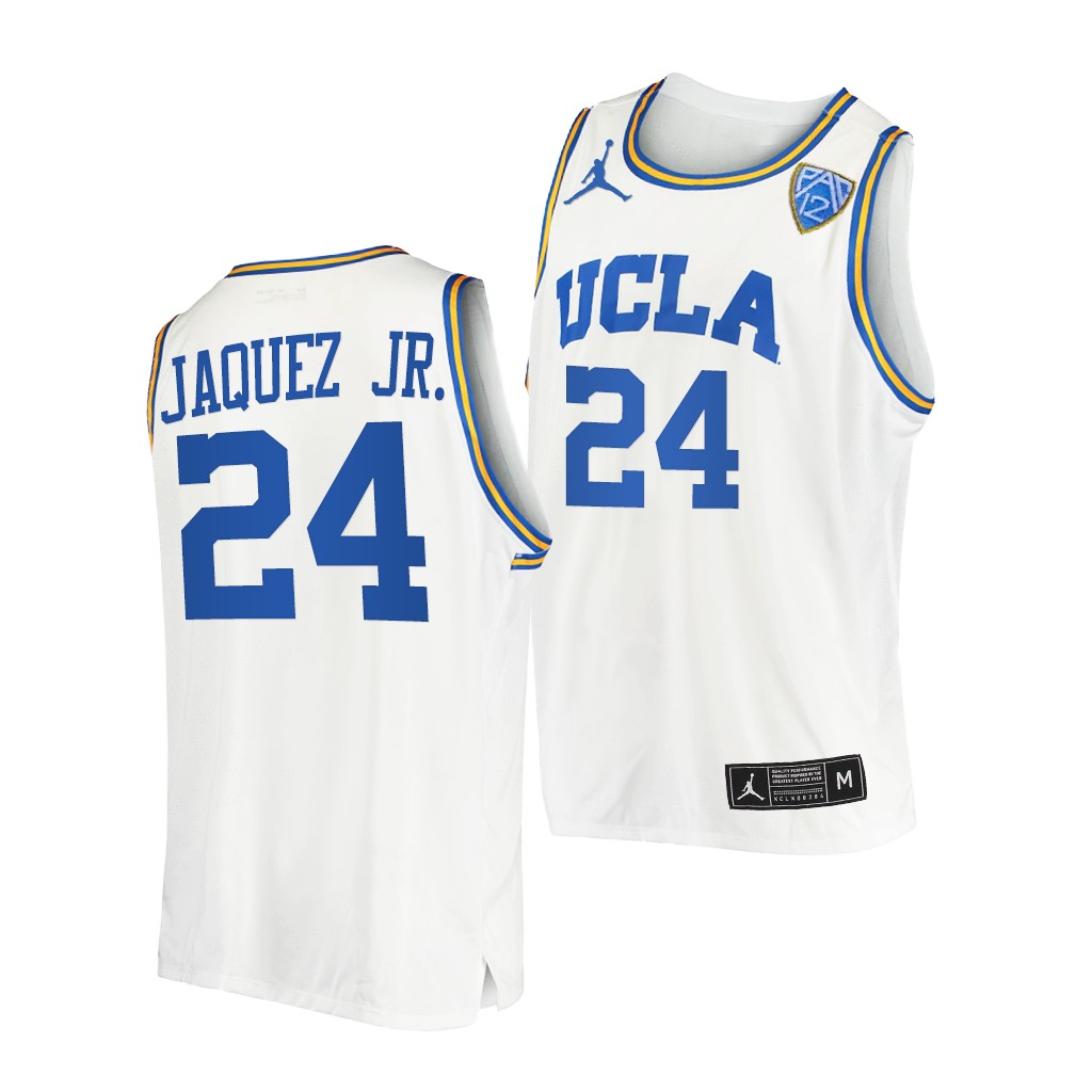 UCLA Bruins Jaime Jaquez Jr. #24 White College Jersey Home XOUJCGXV