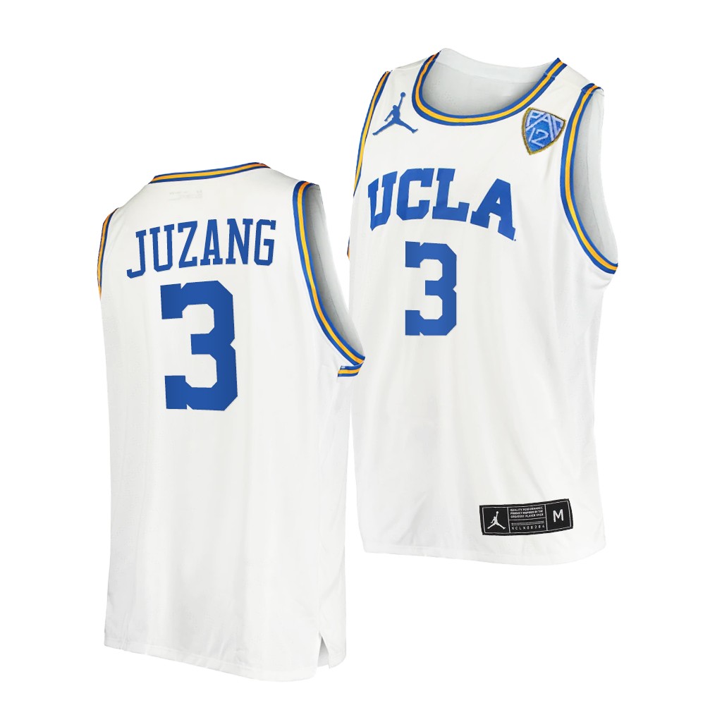 UCLA Bruins Johnny Juzang #3 White College Jersey Home BZNI8GXV