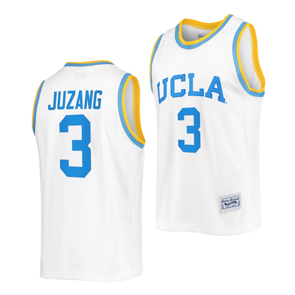 UCLA Bruins Johnny Juzang White Commemorative Classic College Jersey TORAPGXV