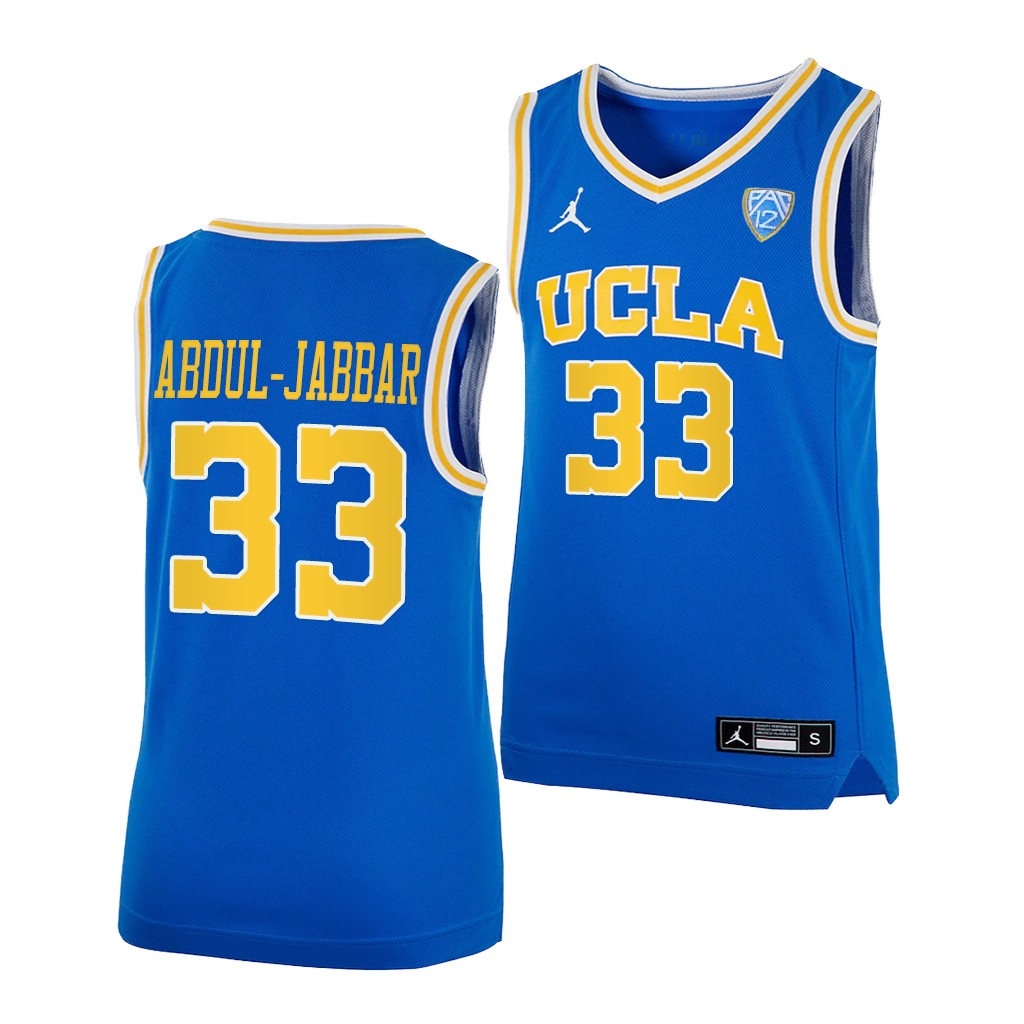 UCLA Bruins Kareem Abdul-Jabbar College Alumni Jersey Youth Royal CDDNJGXV