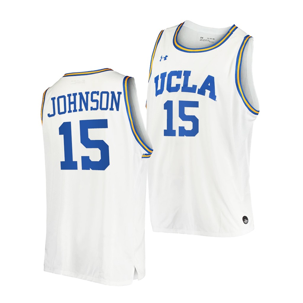 UCLA Bruins Myles Johnson #15 White Jersey VWWNDGXV