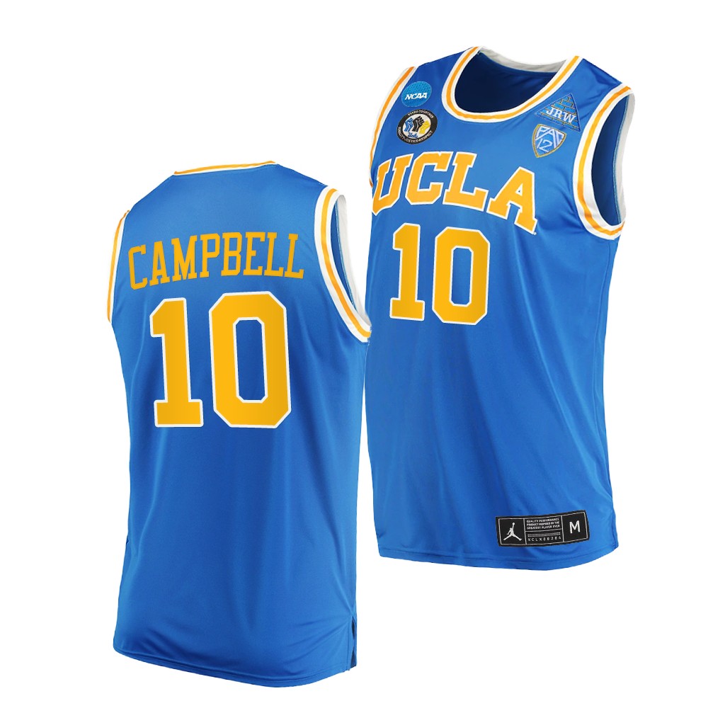 UCLA Bruins Tyger Campbell #10 Blue College Jersey Away U1A9UGXV