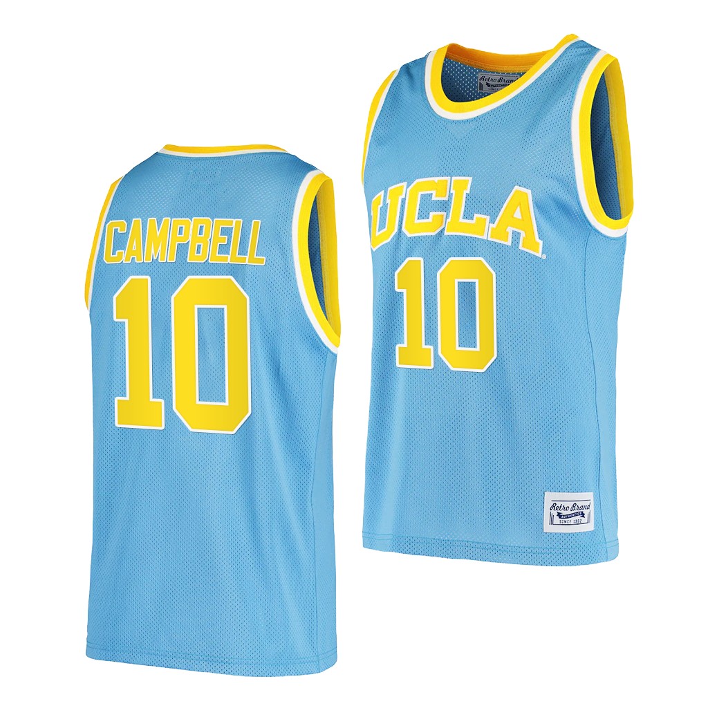 UCLA Bruins Tyger Campbell Blue Commemorative Classic Jersey BCIVTGXV