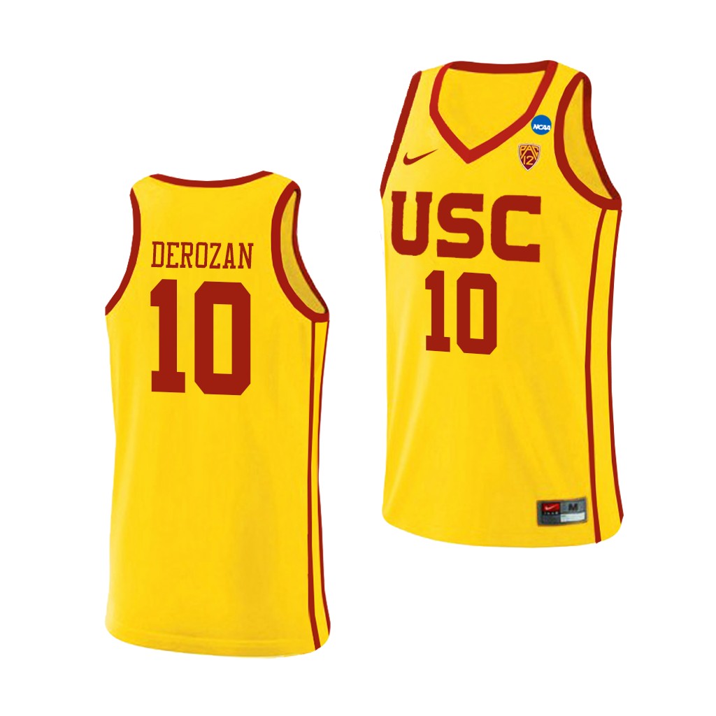 USC Trojans DeMar DeRozan Yellow March Madness Sweet 16 Alternate Jersey CZBFIGXV