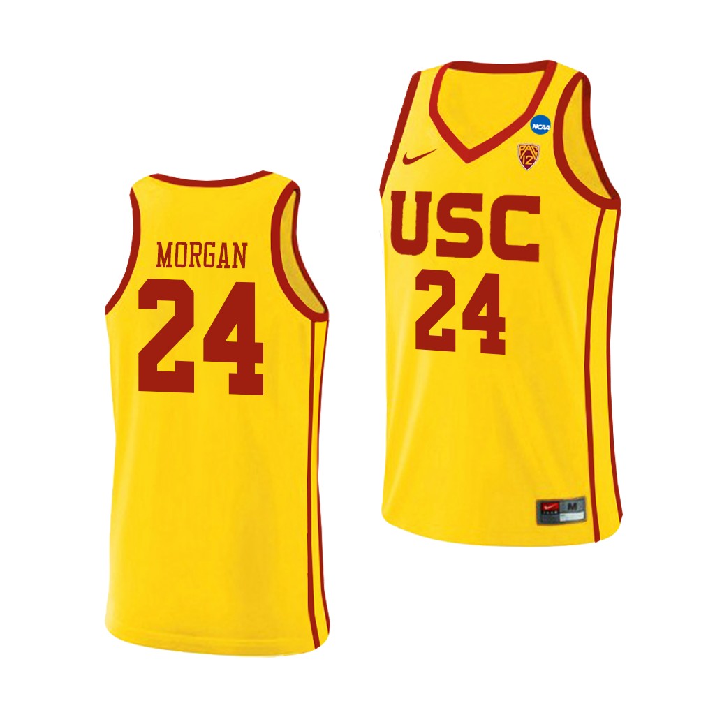 USC Trojans Joshua Morgan Yellow March Madness Sweet 16 Alternate Jersey 4VZEUGXV