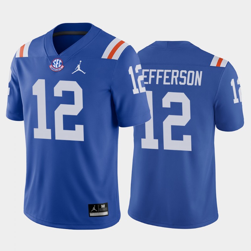 Van Jefferson #12 Florida Gators Throwback Game Royal Jersey College X57BZGXV