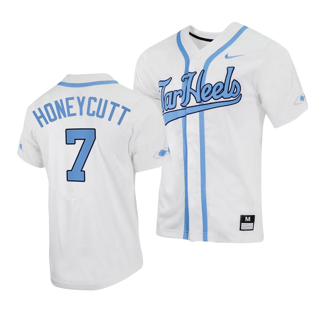 Vance Honeycutt North Carolina Tar Heels #7 White College Jersey YDNMSGXV