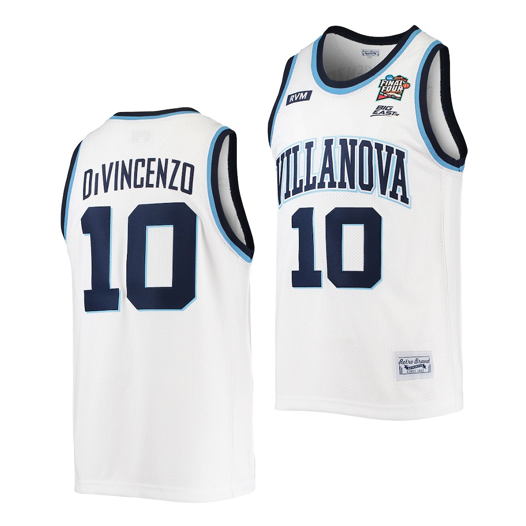 Villanova Wildcats Donte DiVincenzo White Commemorative Classic Jersey EGXN3GXV