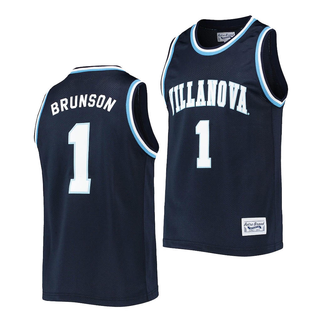 Villanova Wildcats Jalen Brunson Commemorative Classic Navy College Jersey C2PYDGXV