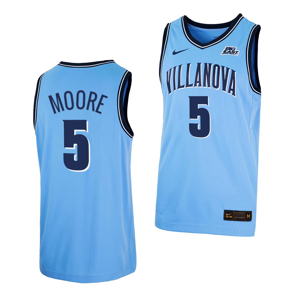 Villanova Wildcats Justin Moore Blue -22 College Alternate Jersey FKP3CGXV