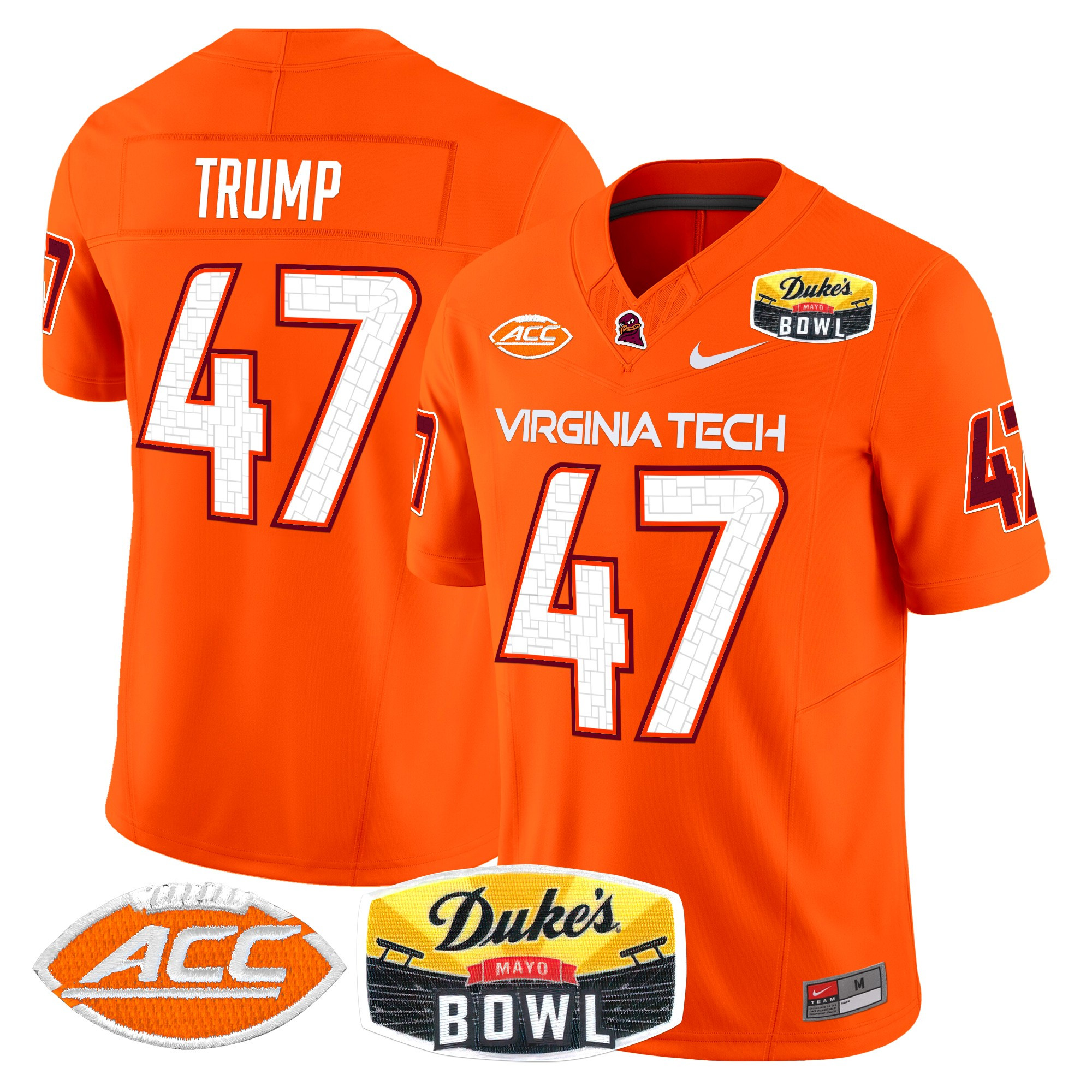 Virginia Tech Hokies 2025 Duke's Mayo Bowl Patch Vapor Limited Jersey - All Stitched #31 K2TA3GXV
