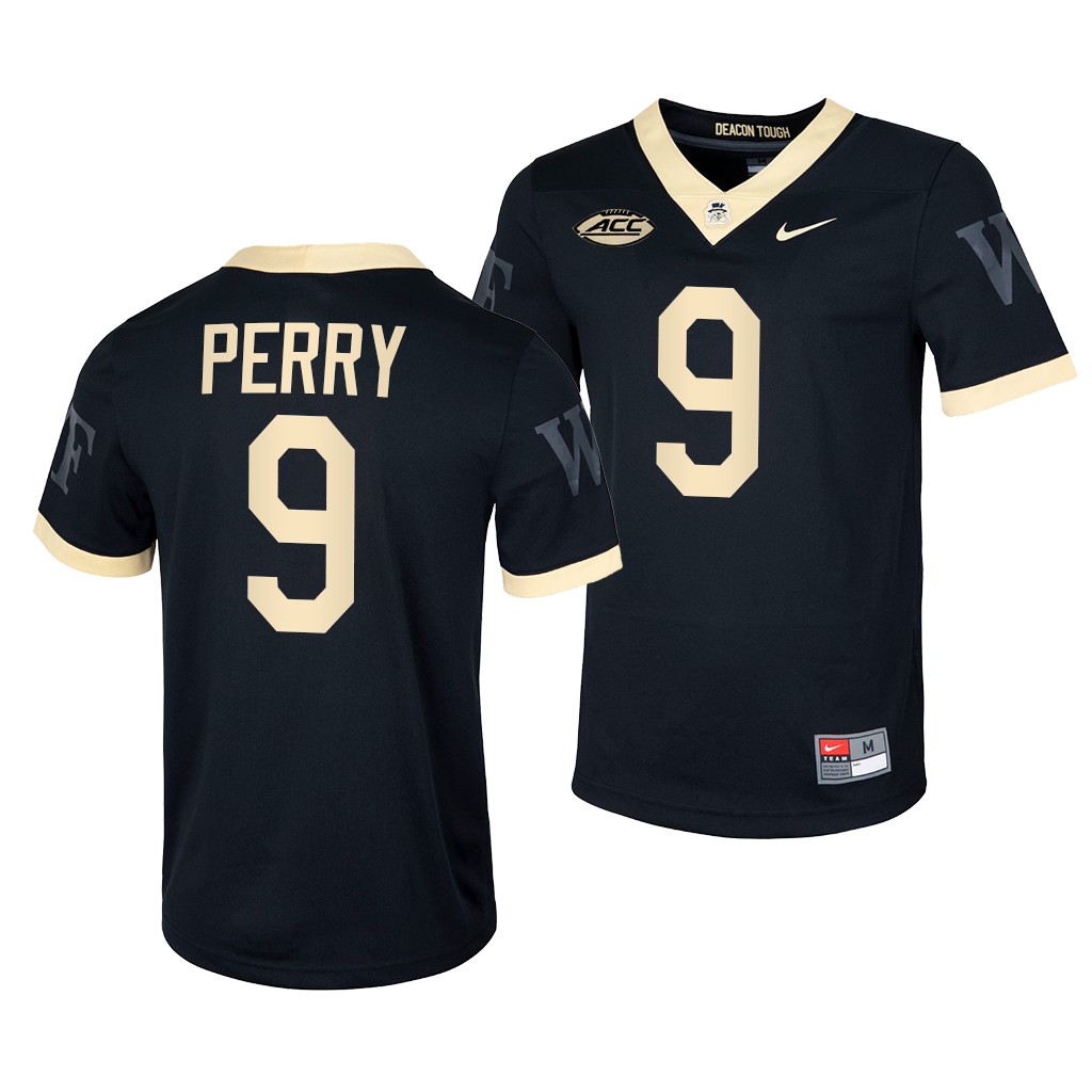 Wake Forest Demon Deacons A.T. Perry #9 Black Untouchable Jersey SGT5JGXV