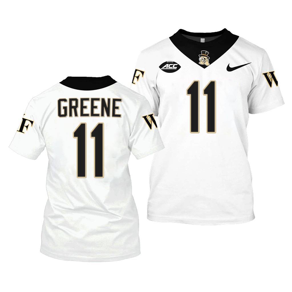 Wake Forest Demon Deacons Donavon Greene College Jersey #11 White 2022-23 Shirt Uniform KDRR3GXV