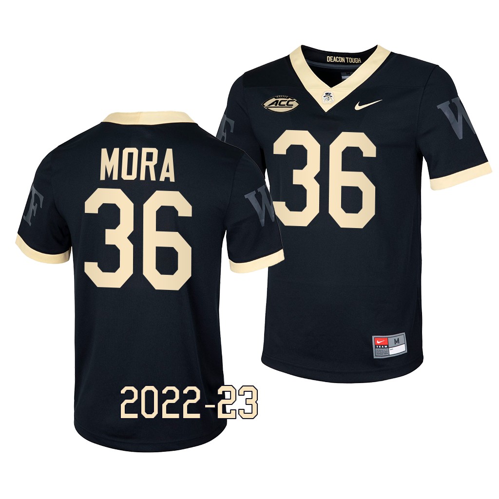 Wake Forest Demon Deacons Ivan Mora Jersey 2022-23 Untouchable Game Black #36 Shirt 0MOWGGXV