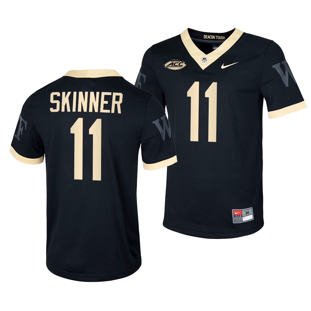 Wake Forest Demon Deacons Riley Skinner 11 Black Untouchable Jersey Men KJN2BGXV