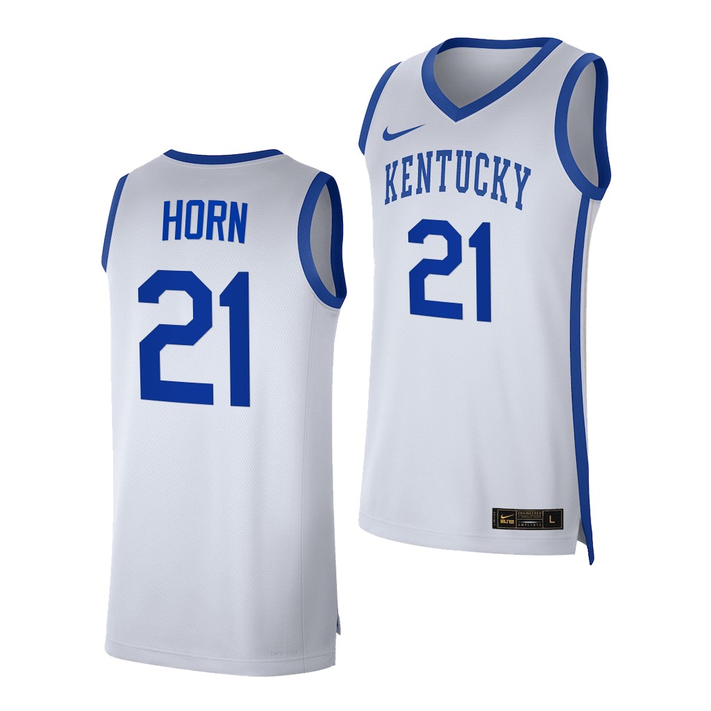 Walker Horn #21 Kentucky Wildcats College Jersey 2022-23 White F6WGFGXV