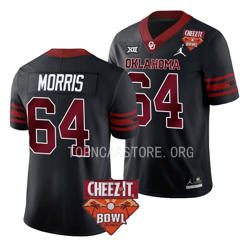 Wanya Morris Oklahoma Sooners Cheez-It Bowl #64 Jersey Black College Uniform IYGOIGXV